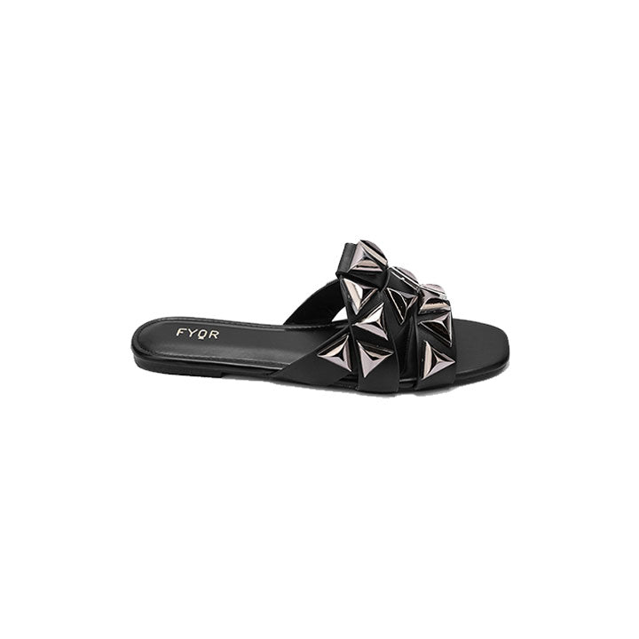 Fyor MY 250  Flat sandal #color_black