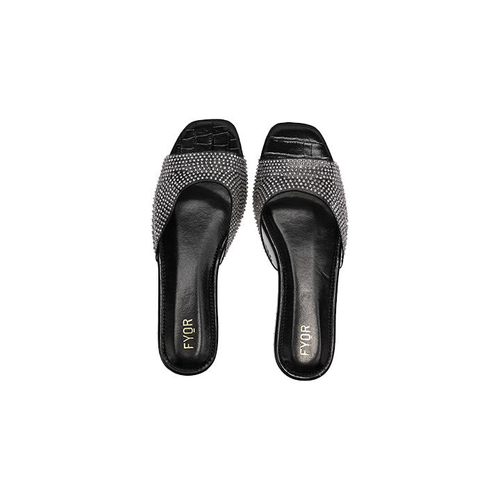 Fyor MY 254 Flat sandal #color_black