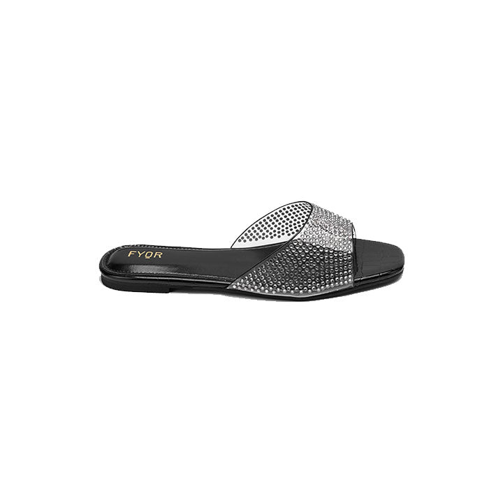 Fyor MY 254 Flat sandal #color_black