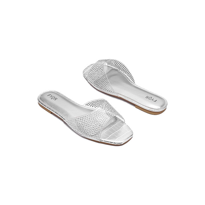 Fyor MY 254 Flat sandal #color_silver