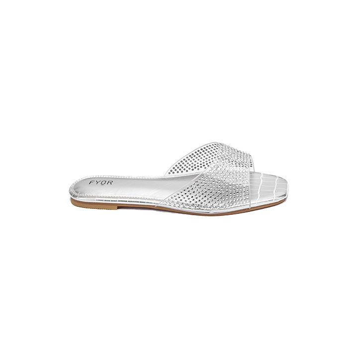 Fyor MY 254 Flat sandal #color_silver
