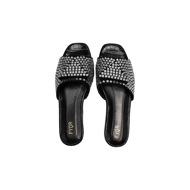 Fyor MY 256 Flat sandal #color_black