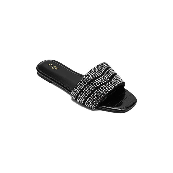 Fyor MY 257 Flat sandal #color_black