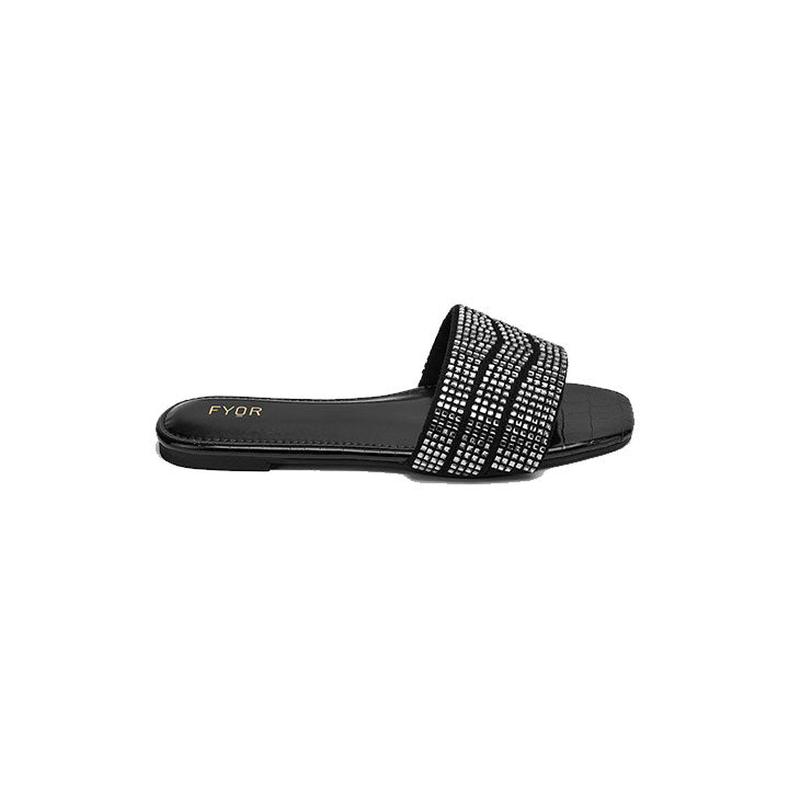 Fyor MY 257 Flat sandal #color_black