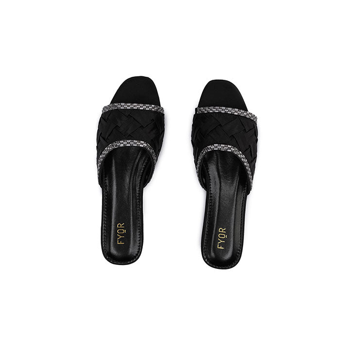 Fyor MY 263 Flat sandal #color_black