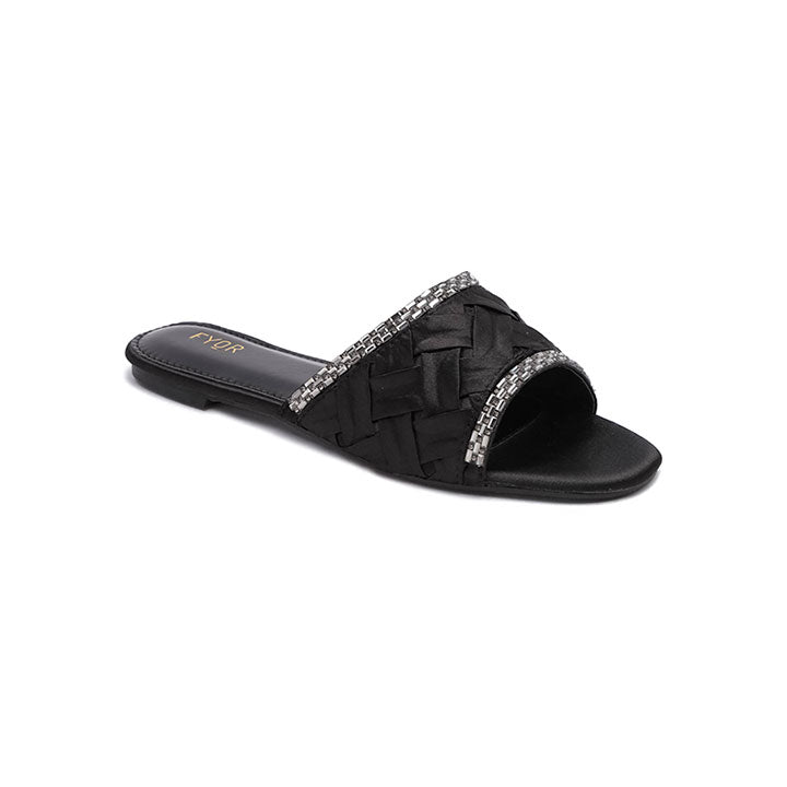 Fyor MY 263 Flat sandal #color_black