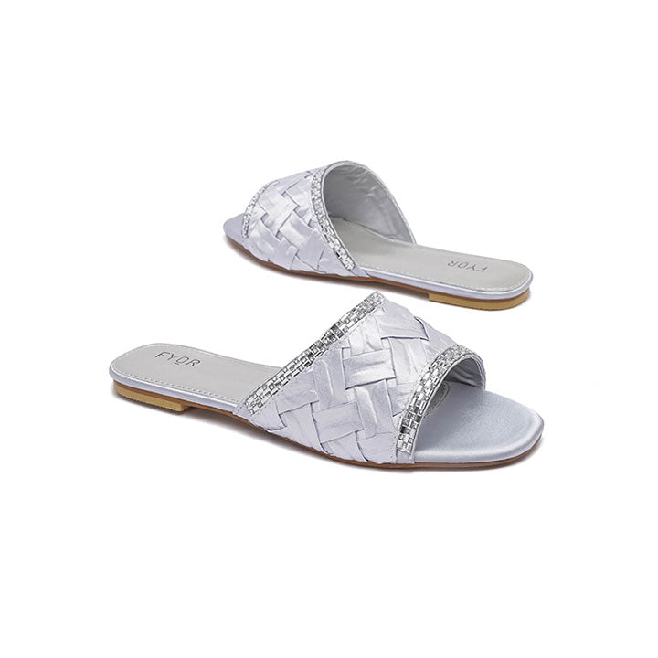 Fyor MY 263 Flat sandal #color_silver
