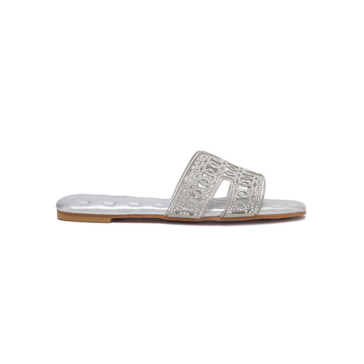 Fyor MY 264 Flat sandal #color_silver