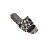 Fyor MY 286 Flat sandal #color_gunmetal
