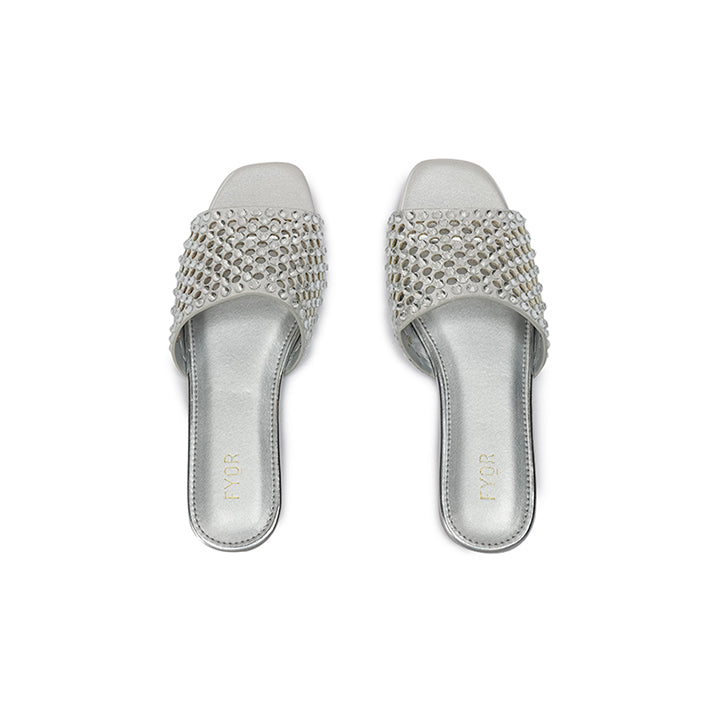 Fyor MY 286 Flat sandal #color_silver