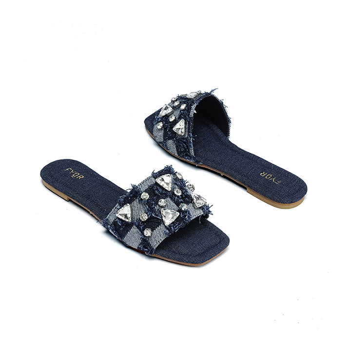 Fyor MY 311 Flat sandal #color_d-blue
