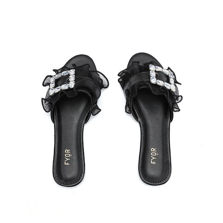 Fyor MY 316 Flat sandal #color_black
