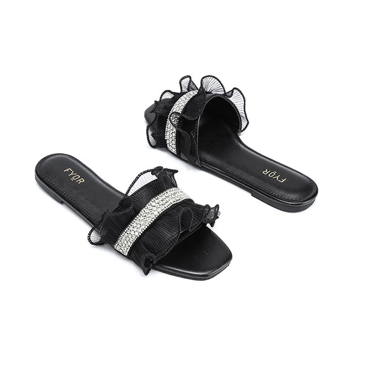 Fyor MY 317 Flat sandal #color_black
