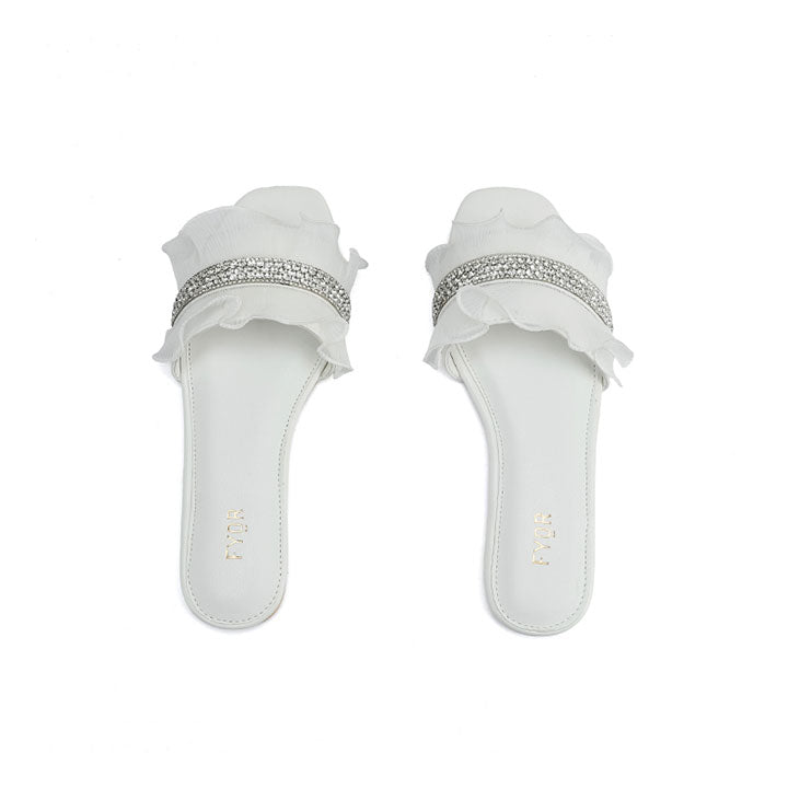 Fyor MY 317 Flat sandal #color_white