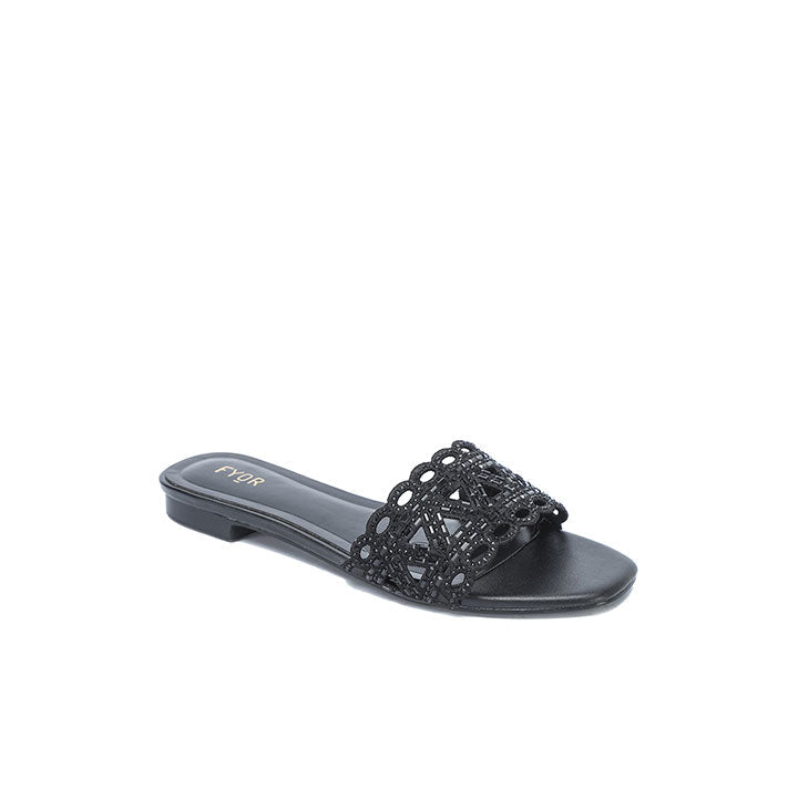 Fyor MY 319 Flat sandal #color_black