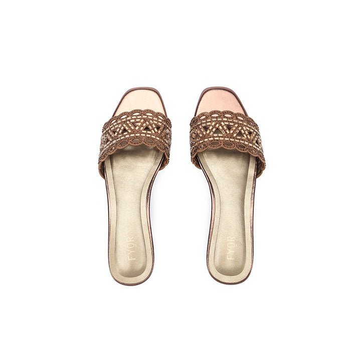 Fyor MY 319 Flat sandal #color_bronze