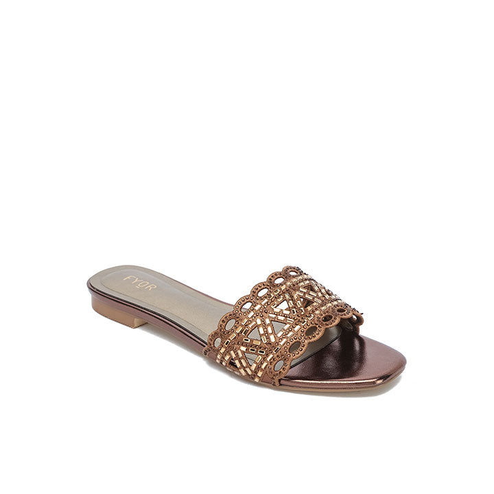 Fyor MY 319 Flat sandal #color_bronze