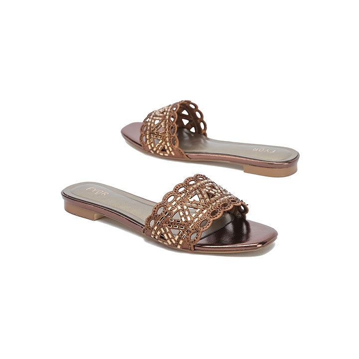 Fyor MY 319 Flat sandal #color_bronze