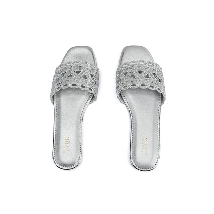Fyor MY 319 Flat sandal #color_silver