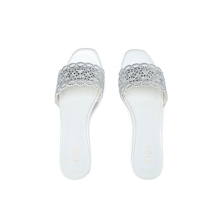Fyor MY 319 Flat sandal #color_white