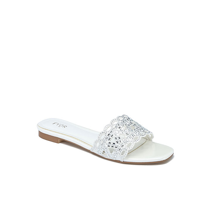 Fyor MY 319 Flat sandal #color_white