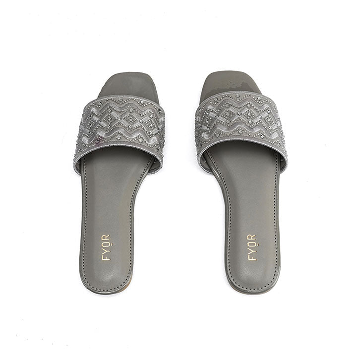 Fyor MY 320 Flat sandal #color_grey