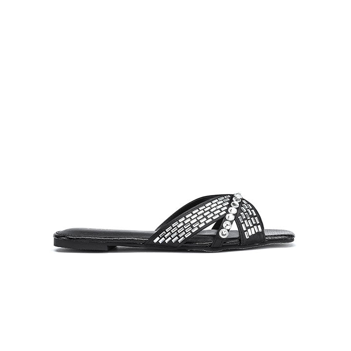 Fyor MY 326 Flat sandal #color_black
