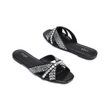 Fyor MY 326 Flat sandal #color_black