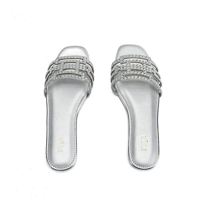 Fyor MY 329 Flat sandal #color_silver
