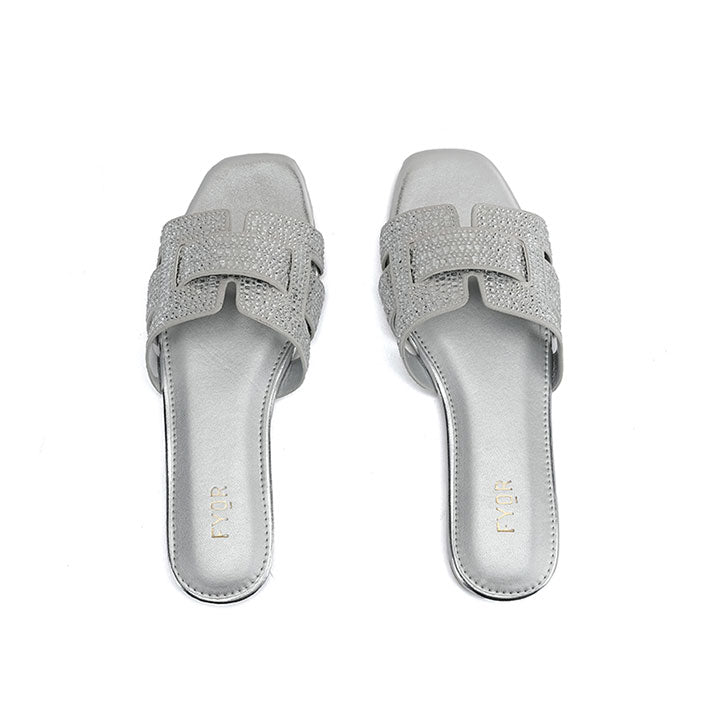 Fyor MY 332 Flat sandal #color_silver