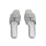 Fyor MY 332 Flat sandal #color_silver