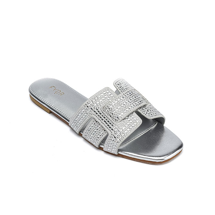 Fyor MY 332 Flat sandal #color_silver