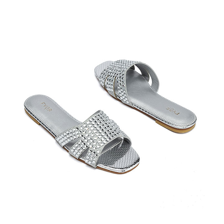 Fyor MY 333  Flat sandal #color_silver