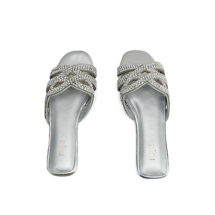 Fyor MY 338 Flat sandal #color_silver