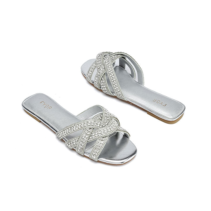 Fyor MY 339 Flat sandal #color_silver