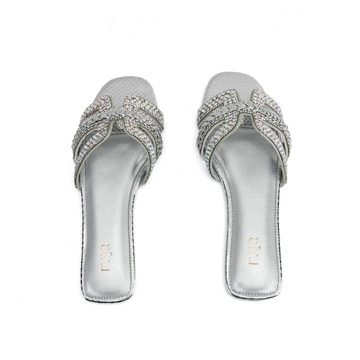 Fyor MY 340 Flat sandal #color_silver