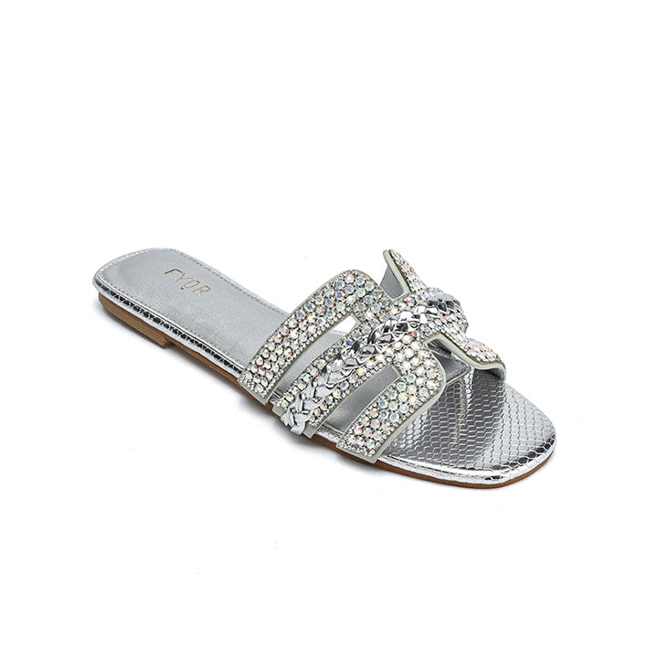 Fyor MY 340 Flat sandal #color_silver