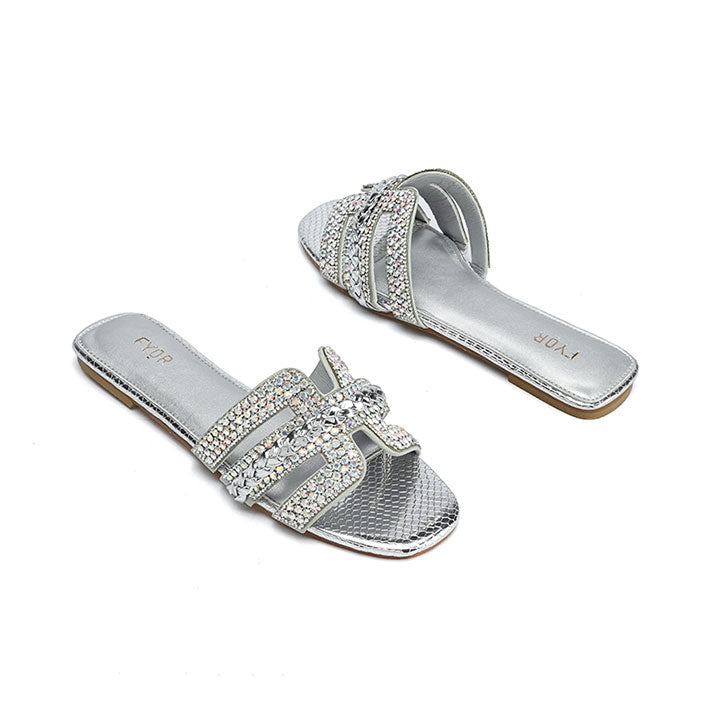 Fyor MY 340 Flat sandal #color_silver