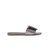 Fyor MY 342 Flat Sandal #color_gunmetal