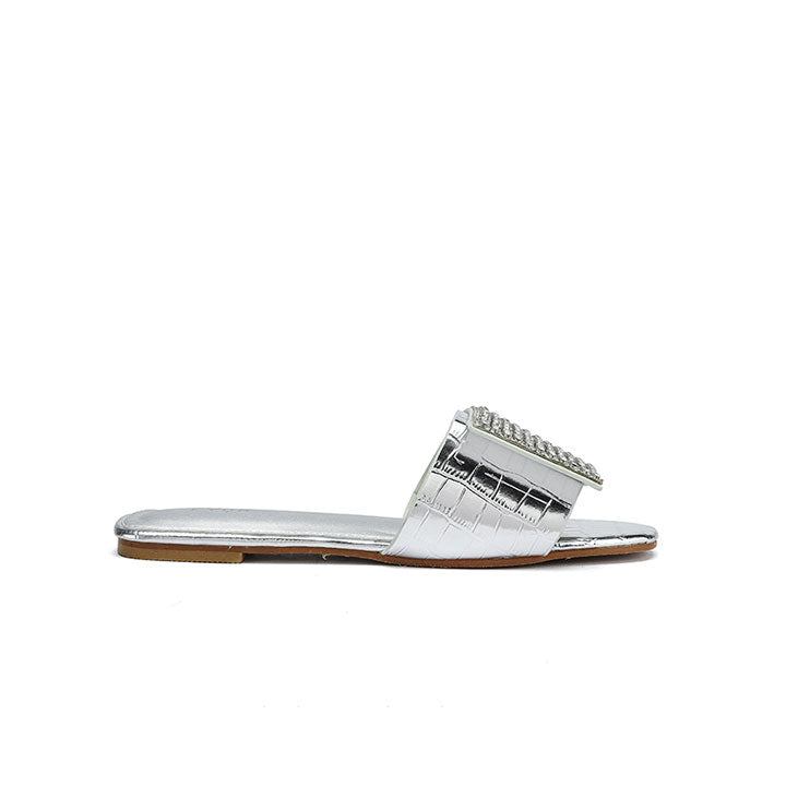 Fyor MY 342 Flat Sandal #color_silver