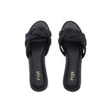FYOR Flat Sandal #color_black
