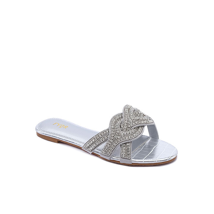 FYOR Flat Sandal #color_silver