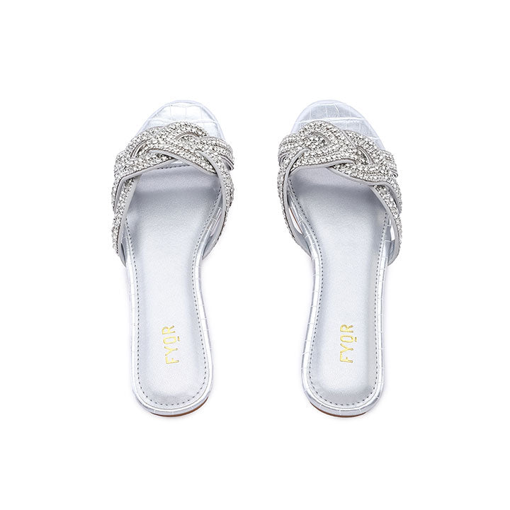 FYOR Flat Sandal #color_silver