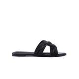 FYOR Flat Sandal #color_black