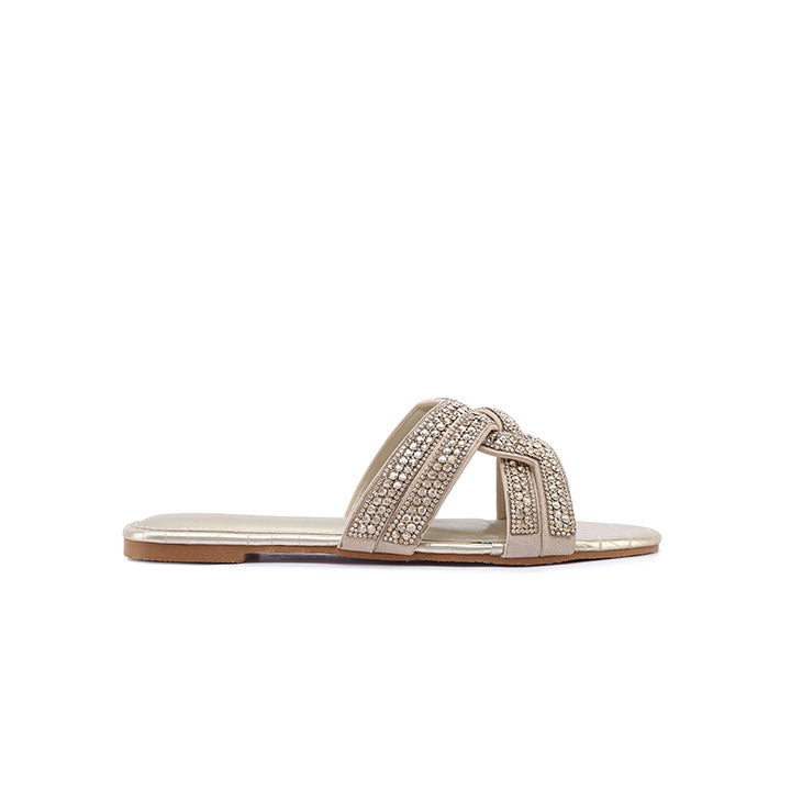 FYOR Flat Sandal #color_gold