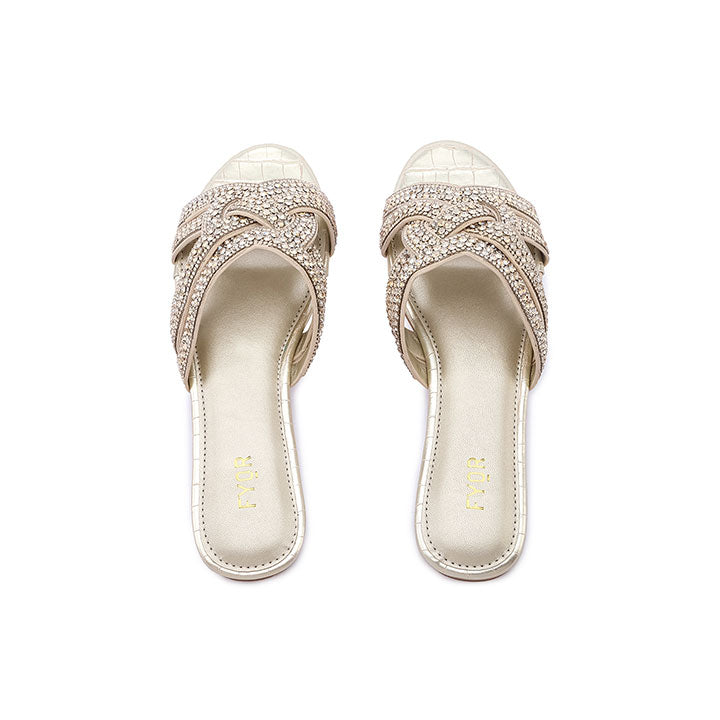 FYOR Flat Sandal #color_gold