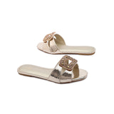 FYOR Flat Sandal #color_gold