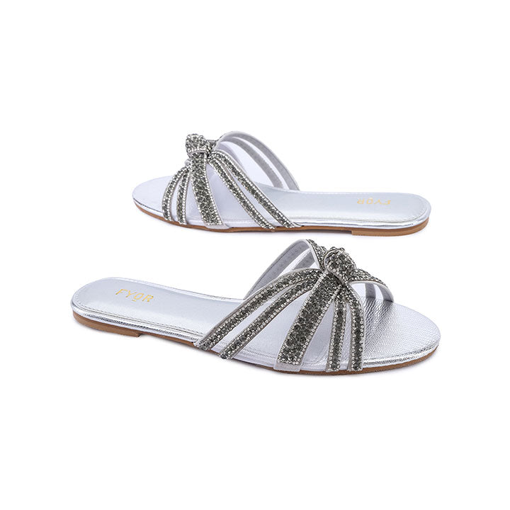 FYOR Flat Sandal #color_silver