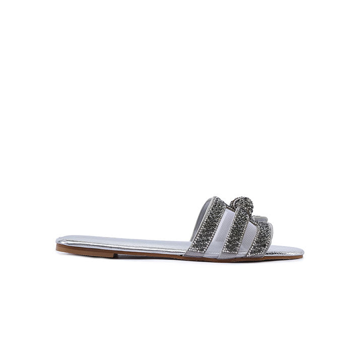 FYOR Flat Sandal #color_silver