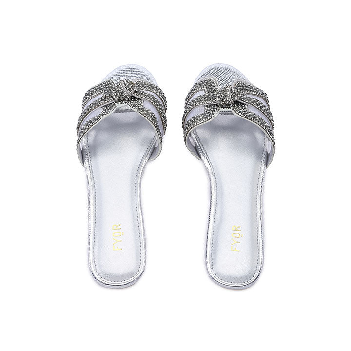 FYOR Flat Sandal #color_silver